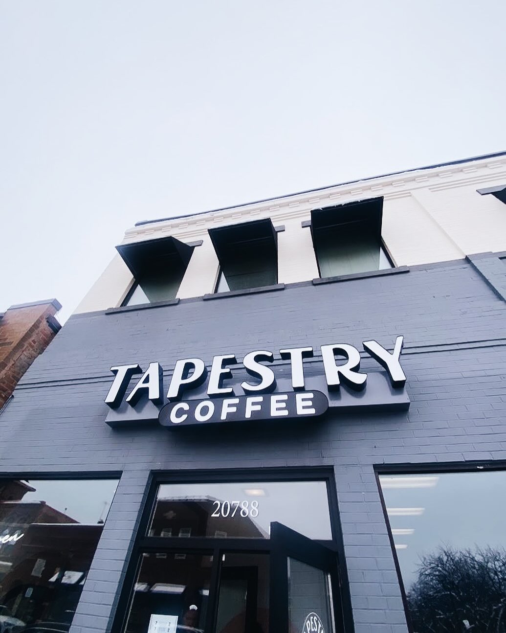 storefront of Tapestry coffee company in Lakeville, MN